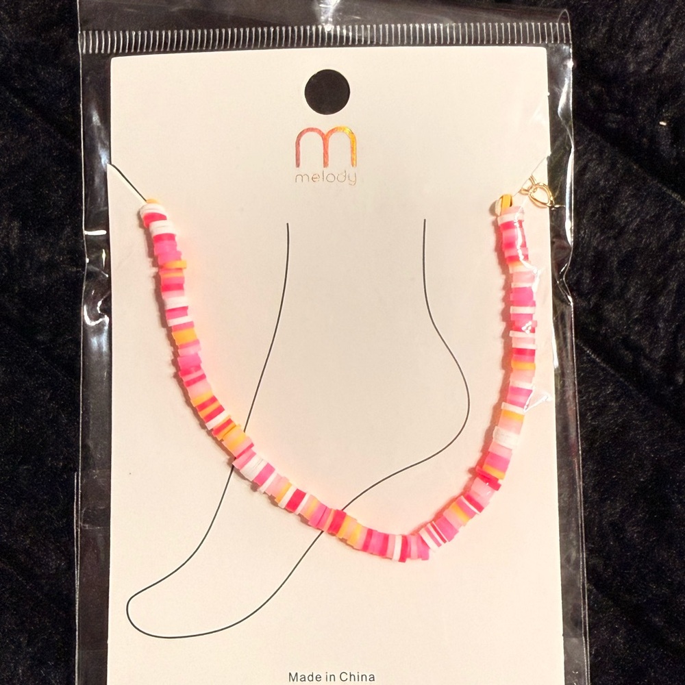 Melody Pink and White Beaded Necklace